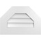 Ekena Millwork Octagonal Top Surface Mount PVC Gable Vent w/ 3-1/2"W x 1"P Standard Frame, 20"W x 14"H GVPOT20X1401SN - alternate 1